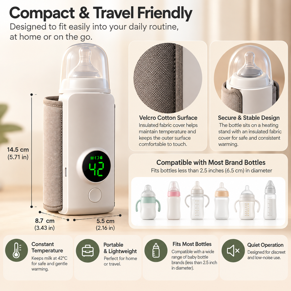 Rechargeable Baby Bottle Warmer