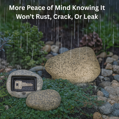 Outdoor Stone Key Hider- Key Storage