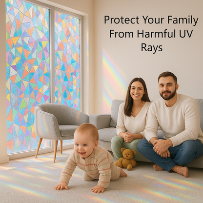 Rainbow Window Film- Privacy Sticker