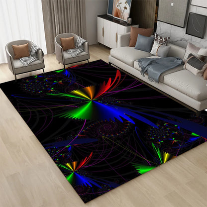 3D LED Lights Illusion  Rug