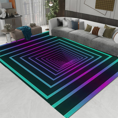 3D LED Lights Illusion  Rug