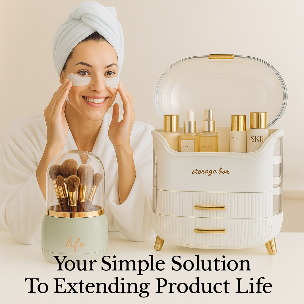 Dustproof Makeup Organizer - Cosmetics Display Case