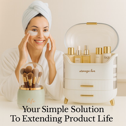 Dustproof Makeup Organizer - Cosmetics Display Case