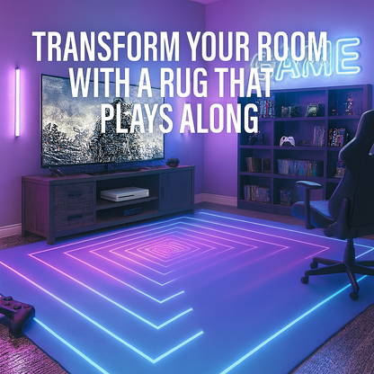 3D LED Lights Illusion  Rug