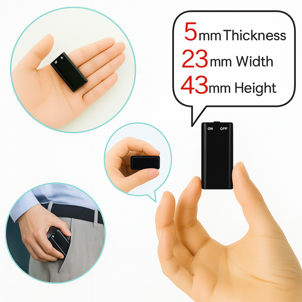 Ultra-Thin Mini Voice Recorder