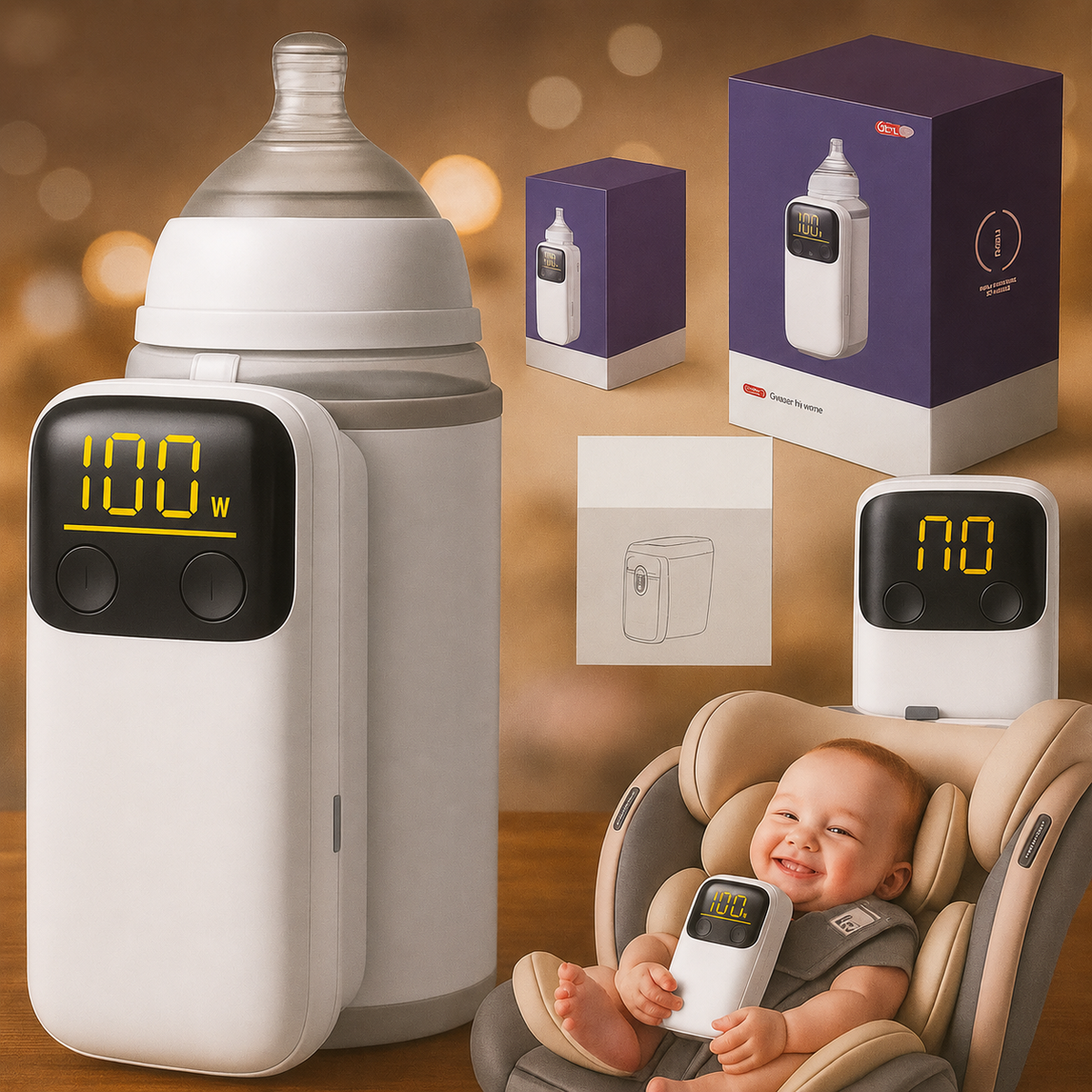 Rechargeable Baby Bottle Warmer