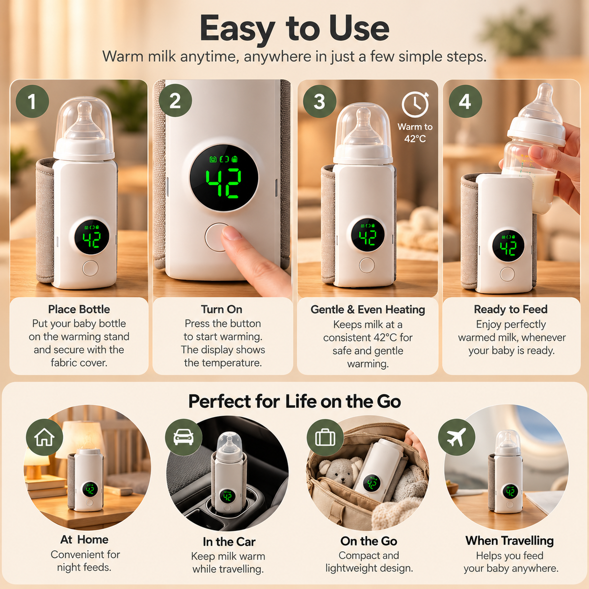 Rechargeable Baby Bottle Warmer