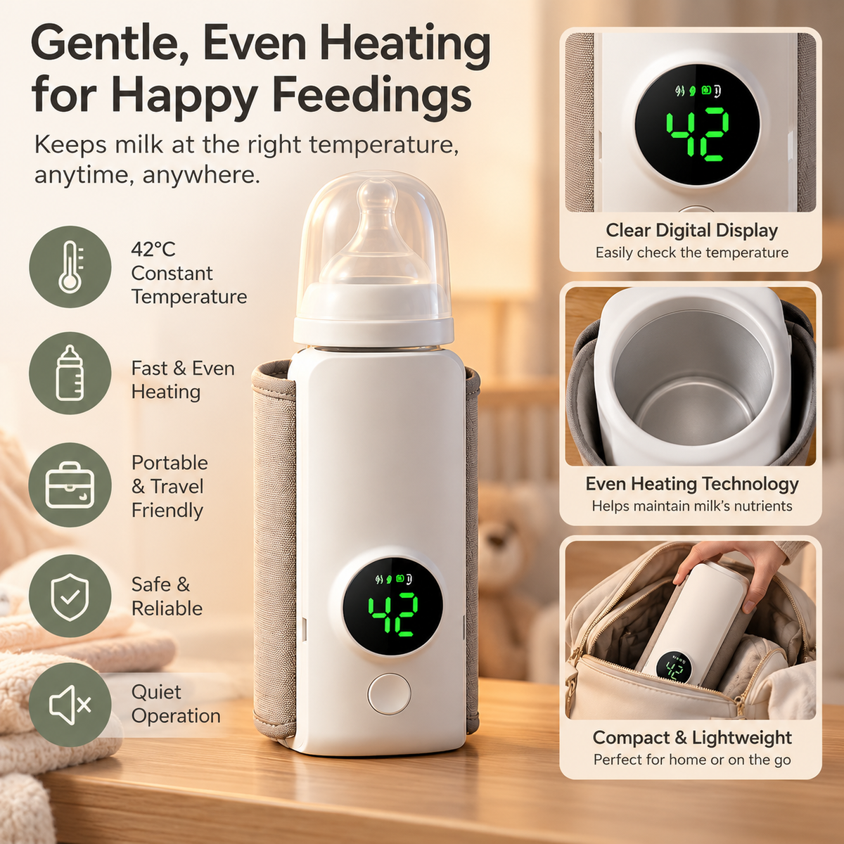 Rechargeable Baby Bottle Warmer